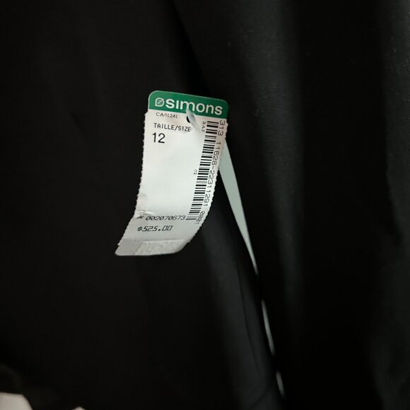 BNWT THEORY LANAI VIRGIN WOOL OPEN BLAZER BLACK SIZE 12 - Picture 3 of 3